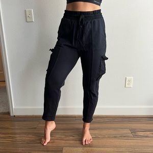 Fabletics Black Cargo Joggers